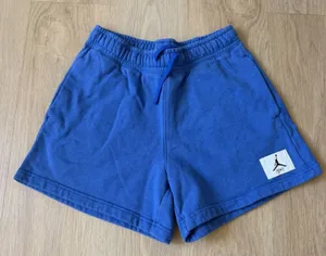 Nike Air Jordan womens Flight Fleece Shorts Game Royal Blue Small thumbnail 1
