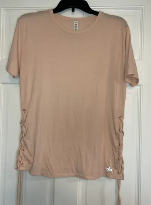 Alo Peach Tie Shirt thumbnail 1