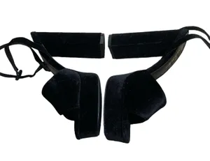 Lulus Gorgyy Black Velvet Open Toe Platform Sandals thumbnail 4