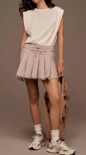 Anthropologie Daily Practice Sporty Twofer Mini Dress, Size M thumbnail 1