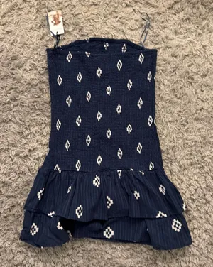 Sincerely Jules strapless navy dress thumbnail 1