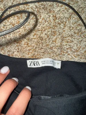 ZARA Mini Dress Black thumbnail 2