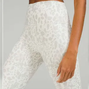 Lululemon Align High-Rise Crop 17" Cheetah Camo Antique White Multi size 2 thumbnail 2