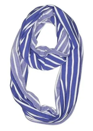 GAP NEW Blue‎ Cotton Stripe Scarf OS thumbnail 1