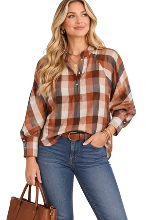 Joie Cider Dia Plaid Long Sleeve Top thumbnail 1
