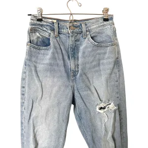 LEVIS 70s High Rise Flare Distressed‎ Denim You and I Wash Sz 25 thumbnail 4