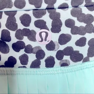 Lululemon Pleat To Street‎ II Teal Blue Spotted Skirt Size 2 thumbnail 12