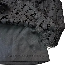 Rafaella Blouse Womens L Used Black Floral Lace Attached Cami thumbnail 16