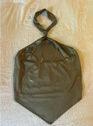 Suite Benedict Green metallic halter top thumbnail 1
