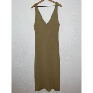 Free People FP Beach Daniela Low Back Sweater Dress Green Clay Size Large NWT thumbnail 3