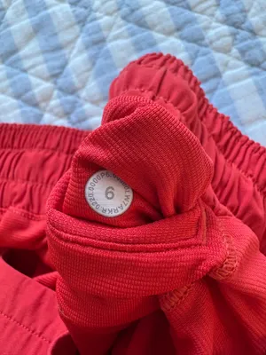 Carnation Red Lululemon Hotty Hot Shorts 2.5" thumbnail 3