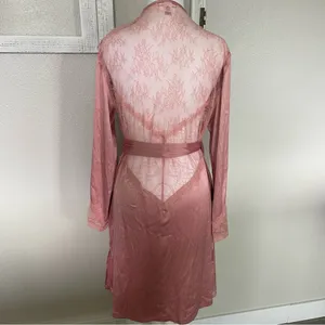 Victoria's Secret Blush Satin Robe thumbnail 3