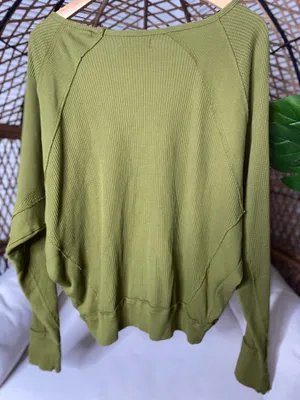 Free People Women’s Thermal Long Sleeve Top Size Small thumbnail 9