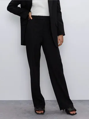 Aritzia Babaton Sadiki Pant Black Size 4 High Rise Wide Leg Pleated Trousers thumbnail 1