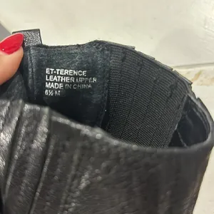 Ellen Tracy Leather Wedge Booties EUC thumbnail 7
