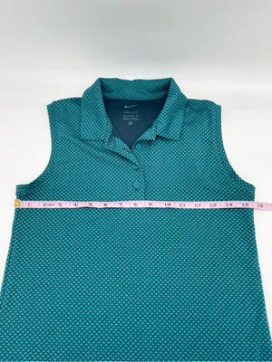 Nike Women's Dri-Fit Victory Sleeveless Golf Polo Tank Size XS Bright Spruce thumbnail 9