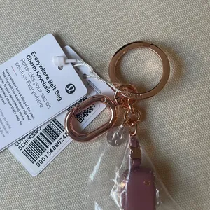 Lululemon Everywhere Belt Bag Charm Keychain - Spiced Chai/Rose Gold thumbnail 2