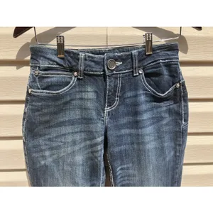Vintage Wrangler Western Bootcut‎ Blue Denim Jeans Women Size 3X34 Rodeo Cowgirl thumbnail 4