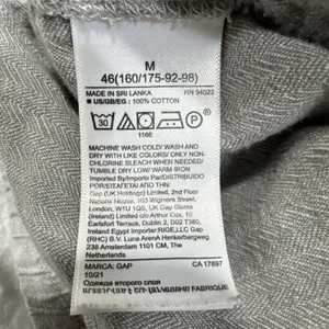 Gap Gray Chambray Utility Joggers Womens Size M Textured Casual Pants 24" Inseam thumbnail 4