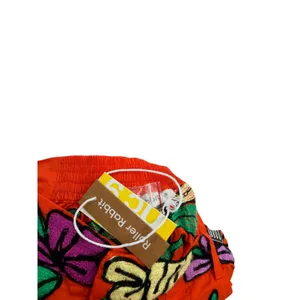 Roller Rabbit Jorales Sierra Embroidered Floral Shorts Red Orange Small NWT‎ thumbnail 6