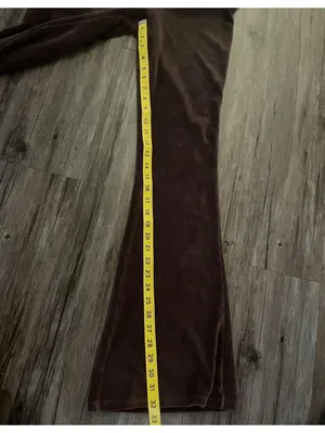 Y2K Aeropostale Flare Leg Brown Ribbed Corduroy Pants Sz M thumbnail 4