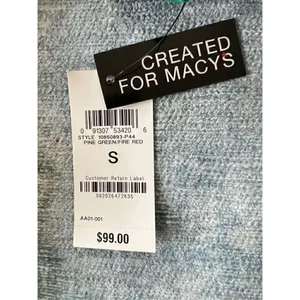 NWT! INC International Concepts Green Red Metallic Plaid Belted Midi Dress Small thumbnail 4
