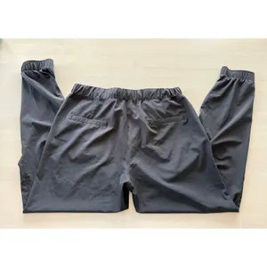 Albion Fit Jetsetters Black Joggers Gold Ankle Zip Pants‎ Womens Medium thumbnail 2