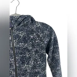 Lululemon‎ Scuba Hoodie II Rocky Road Sand Dune Storm Grey Black Size 4 Zip up thumbnail 6