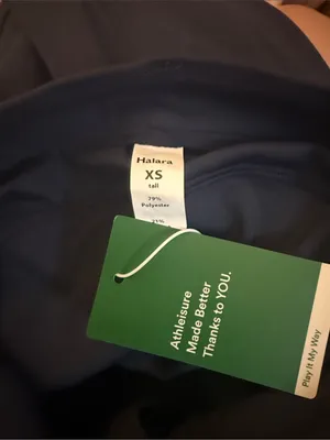 Halara Navy High Waisted Slim Cargo Pants NWT XS Tall thumbnail 5