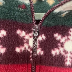 Alfred Dunner Vintage Fair Isle Fleece Jacket Sweater Size L Winter Christmas thumbnail 8