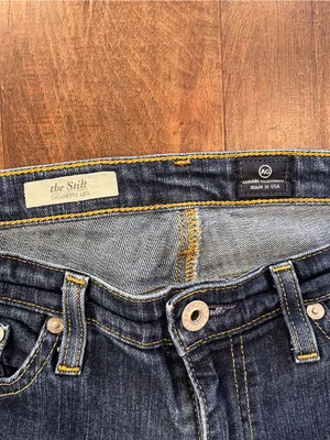 AG Adriano Goldschmied The Stilt Cigarette Leg Skinny Jeans 27R Dark Wash thumbnail 2