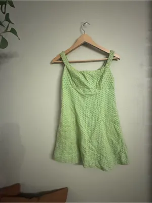 FREE PEOPLE Eyelet Fit & Flare Mini Dress thumbnail 2