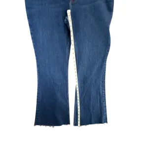 Abercrombie & Fitch The Vintage Flare Jeans Womens 31‎ Blue High Rise Raw Hem thumbnail 8