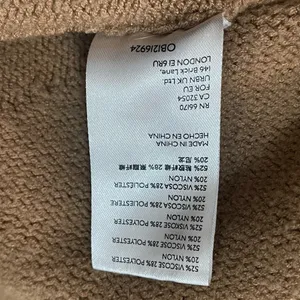 Anthropologie Maeve crystal mock neck oversized sweater in tan women’s size XS thumbnail 8