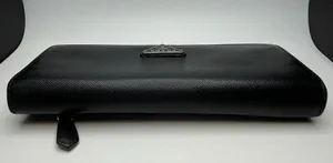 Prada Large Saffiano Calfskin Leather Wallet - Black - Preowned thumbnail 5