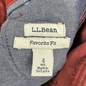 L.L. Bean Corduroy Pants Rust Orange Straight‎ Leg Casual Womens Size 4 Casual thumbnail 10