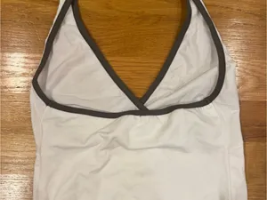 Subdued white halter top S thumbnail 3