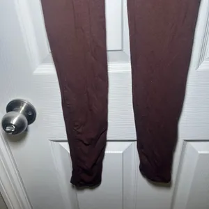 Naked Wardrobe Baby Mama Brown Sleeveless Maternity Jumpsuit Small NWT lounge thumbnail 3