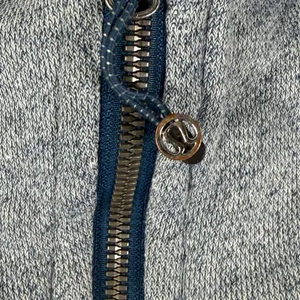 Lululemon Scuba Hoodie Full Zip‎ Heathered Blue Navy Thumbholes Size 8 thumbnail 4
