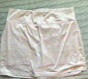 Kensie Pink and Yellow Paisley Skort thumbnail 1