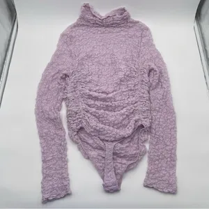 Intimately Free People Lace Lavender Day & Night Bodysuit Shear Stretch Medium thumbnail 5