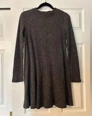 Gray Sweater Dress thumbnail 3