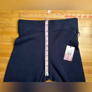 Sincerely Jules Women’s 2Pc Navy Knit Sweater Set,Vest+Wide/Flare leg Pants|SZ:S thumbnail 13