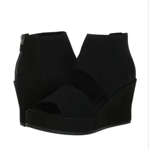 *New* Eileen Fisher Women'S Leto Wedge Sandal,‎ Black, 5.5 B101 thumbnail 2