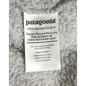 Patagonia Sherpa Fleece Womens Large Los‎ Gatos 1/4 Zip Pullover Gorpcore Gray thumbnail 7