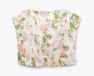 ZARA Floral Corset thumbnail 1