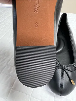 Madewell The Hester Flat in True Black Size 8 thumbnail 11