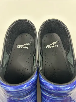 Dansko Professional Patent Blue Water Clogs Size 40 or US 9.5-10 thumbnail 6