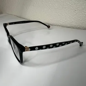 Carolina Herrera 995K COL. 0700 135 black cateye polka dot FRAMES PRESCRIPTION thumbnail 2
