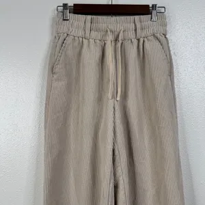 Urban Outfitters‎ BDG Cream Corduroy Wide Leg Pull On Pants Size Small thumbnail 3